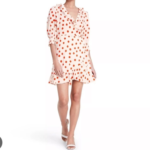 Rixo X Target Polkadot Wrap Mini Dress - Picture 4 of 9